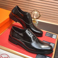 HM Men's Shoe Black Patent Leather 526106