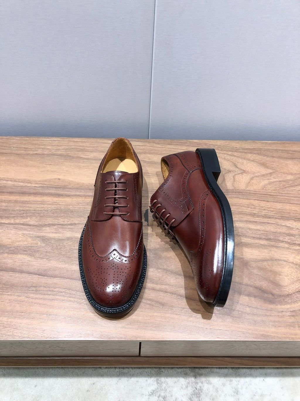 CD LONDON WINGTIP OXFORD BROWN CALFSKIN