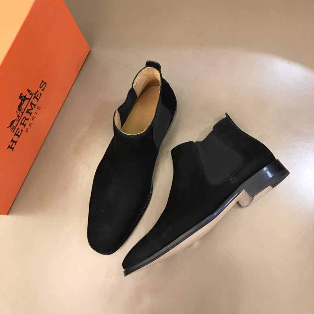HM Men's Chelsea Boot Black Suede