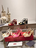 Valentino 25 Slingback High Heels Patent Leather