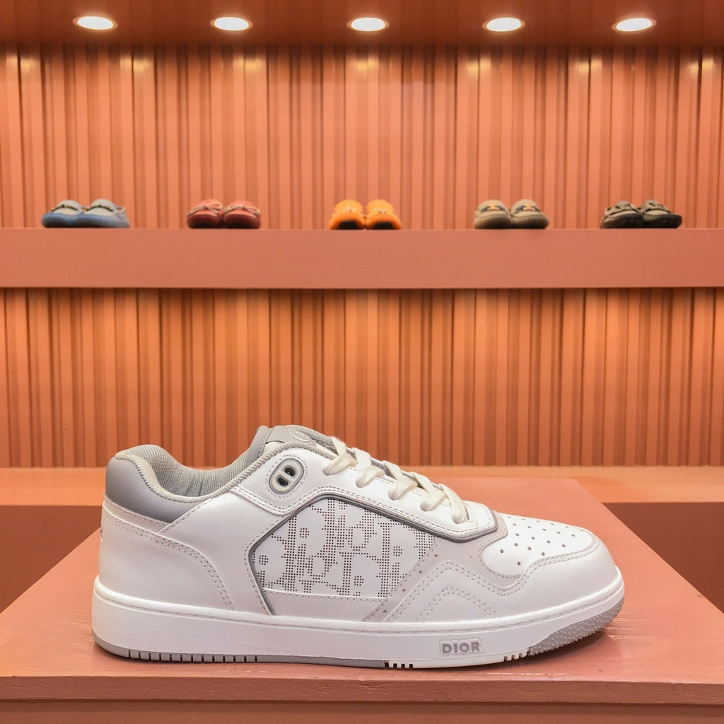 CD B27 LOW-TOP SNEAKER WHITE-CLOUD MESH CALFSKIN