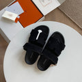 HM Men's Chypre Slide Black Suede 538598