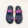 HM Men's Open-toe Sandals Pink Rubber Sheepskin 561661