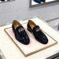 HM Men's Loafer Black Patent Leather 539686