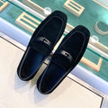 HM Men's Loafer Navy Blue Suede 539736