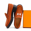 HM Men's Loafer Orange Suede 616530
