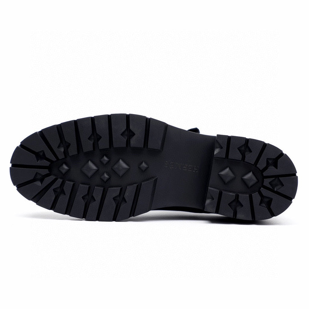HM Men's Loafer Black Calfskin 616537