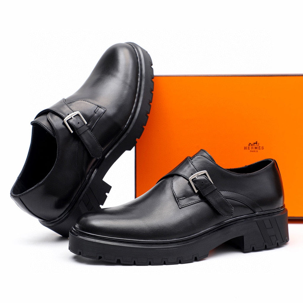 HM Men's Loafer Black Calfskin 616537