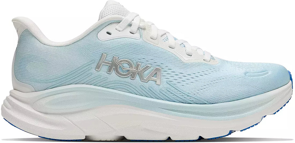 HOKA Women's CLIFTON 11 WIDE - FROST / GLIMMERING BLUE