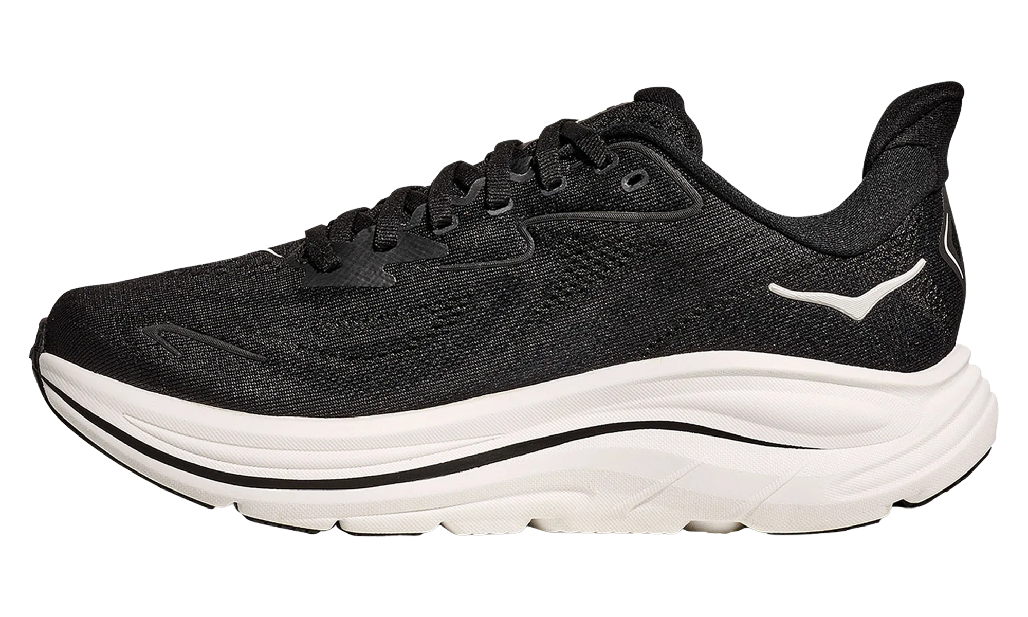 Clifton 10 WMNS Wide "Black White" 1162050 BWHT
