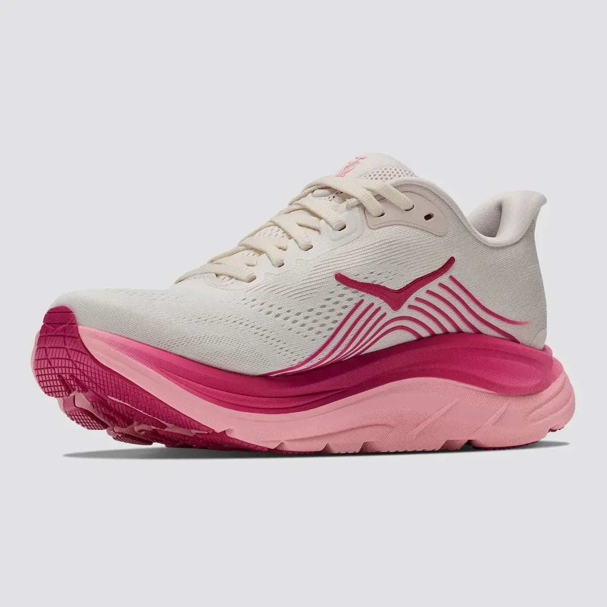 HOKA Women's CLIFTON 11 WIDE - ROSE CREAM / DEWY PINK