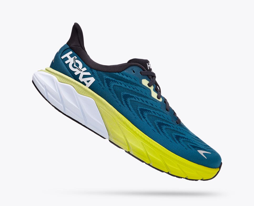Hoka Mens Arahi 6 Wide-Blue Graphite / Blue Coral (1123196-BGBCR)