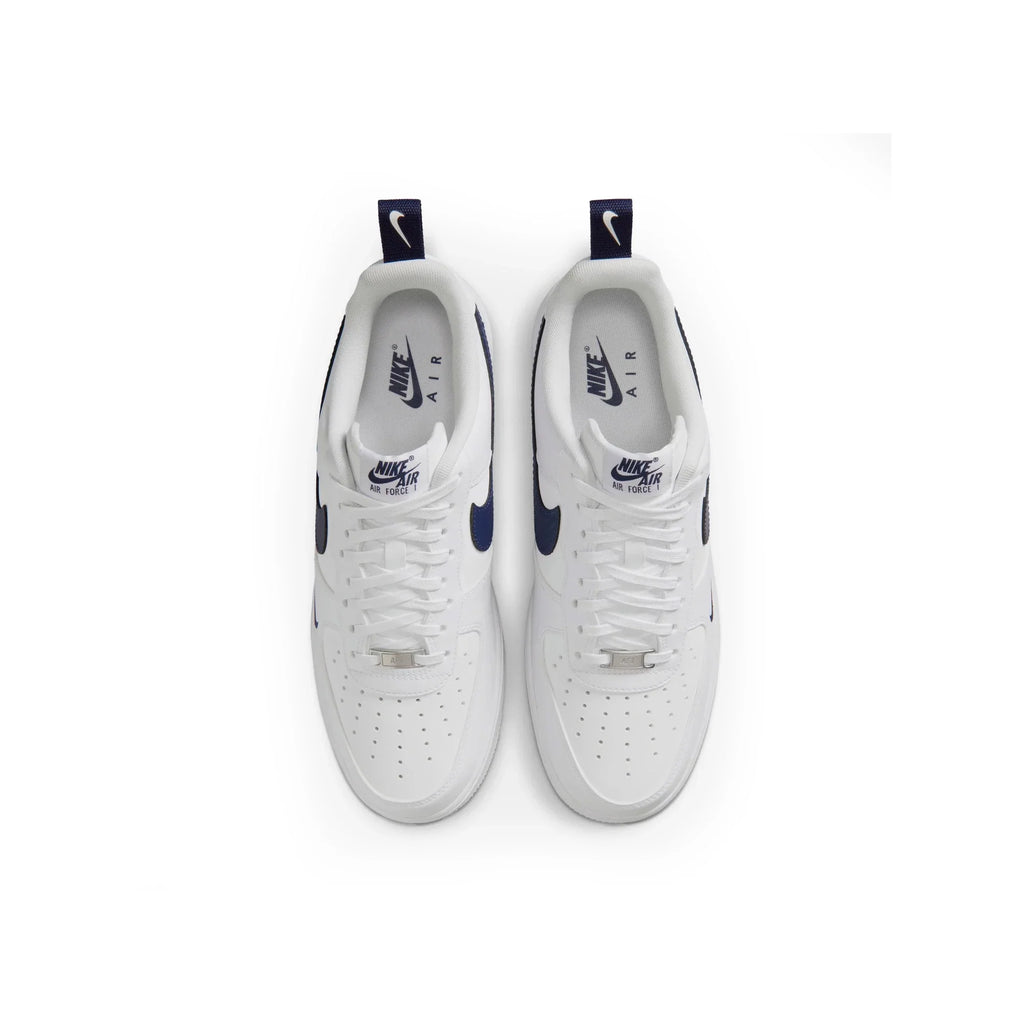 Nike Air Force 1 Low '07 LV8 'Carbon Fiber Swoosh White Midnight Navy'