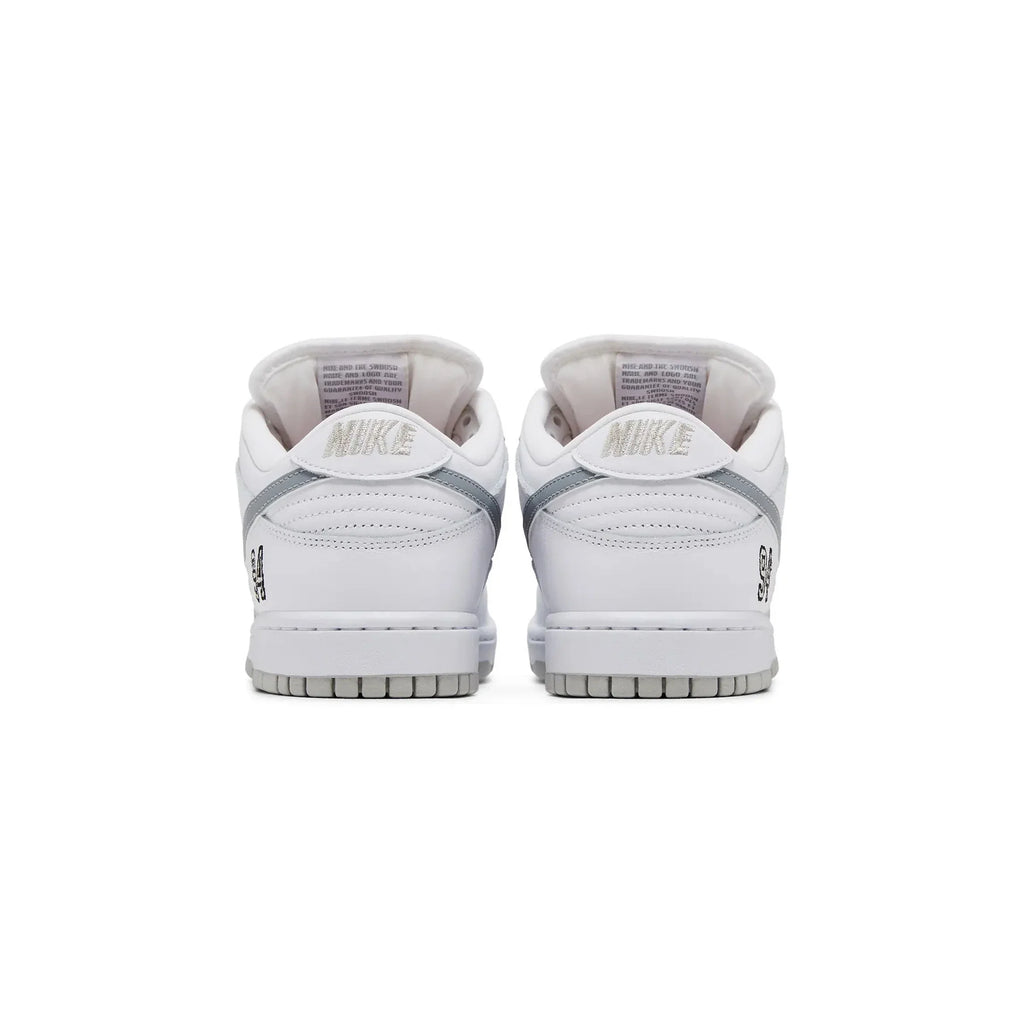 Nike SB Dunk Low Supreme 94 'White Metallic Silver' (2025)