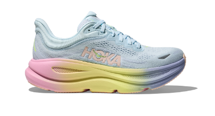 HOKA Women's Bondi 9 - GLIMMERING BLUE / OVERCAST (Wide)