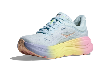 HOKA Women's Bondi 9 - GLIMMERING BLUE / OVERCAST (Wide)