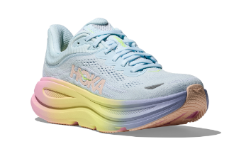 HOKA Women's Bondi 9 - GLIMMERING BLUE / OVERCAST (Wide)