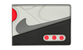 Icon Air Max 90 Card Wallet "Red / White / Neutral Grey" N.100.9740.068