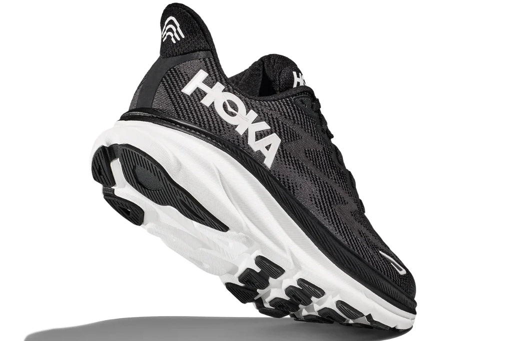 Hoka Mens Clifton 9 - Black/White (1127895-BWHT)