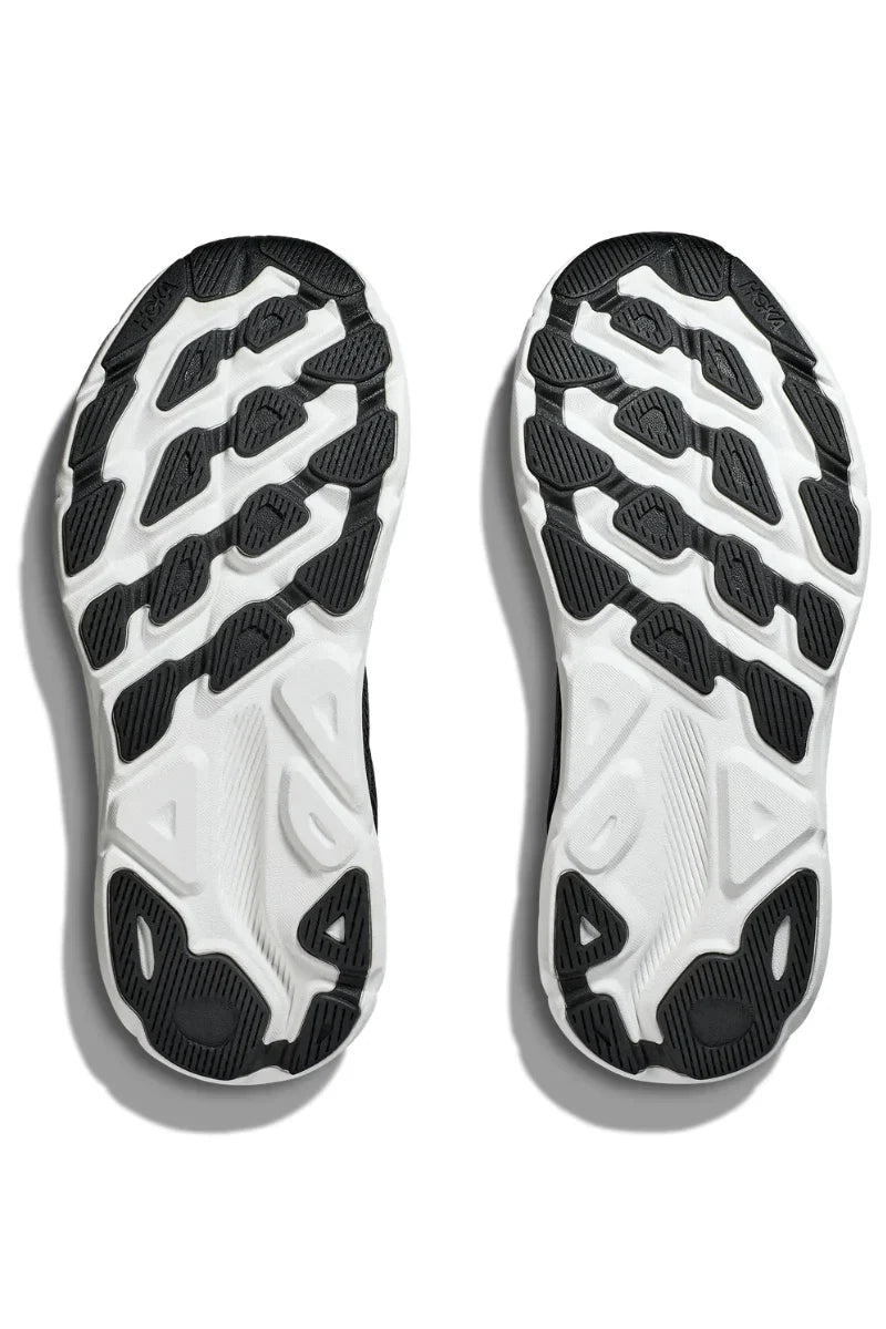 Hoka Mens Clifton 9 Wide - Black/White (1132210-BWHT)