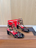 Valentino Open-to-the-Walk Sandals 65 in Cowhide