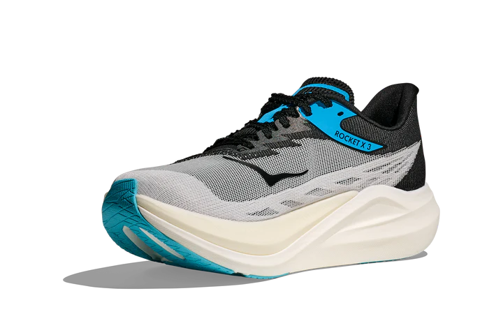 HOKA Unisex Rocket X 3 - WHITE / BLACK