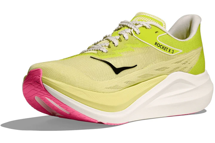 HOKA Unisex Rocket X 3 - SUNLIGHT / NEON HOKA CITRUS
