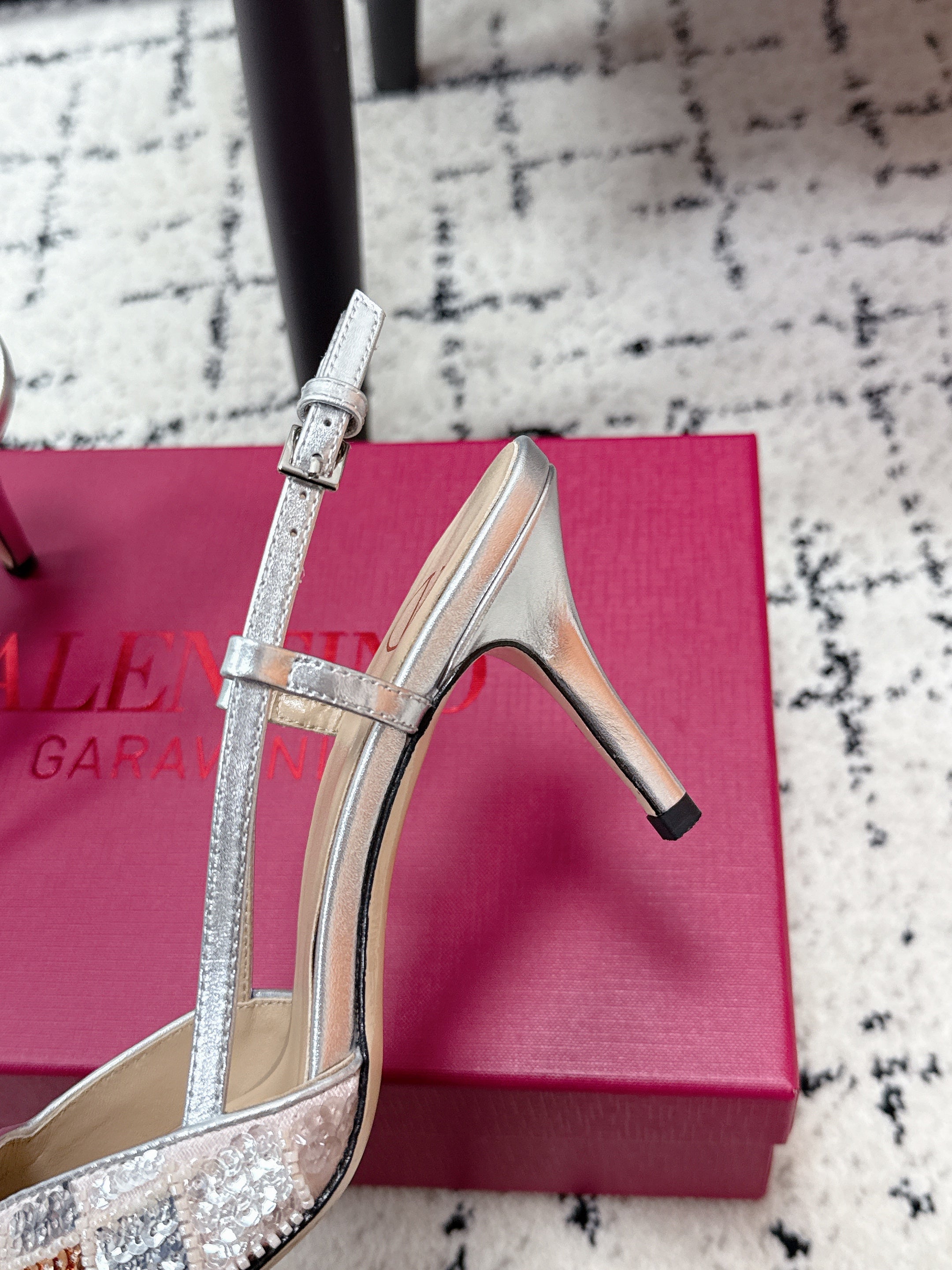 VT Signature Slingback Sliver Sequined & Beaded 617364