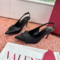 VT 26s Butterfly Slingback Black Leather 604041