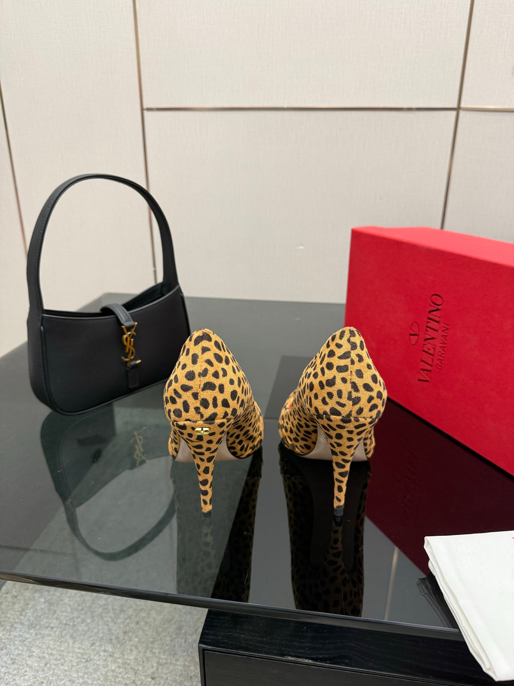 VT Panthea Pumps 105Mm Leopard Print Goatskin 630178