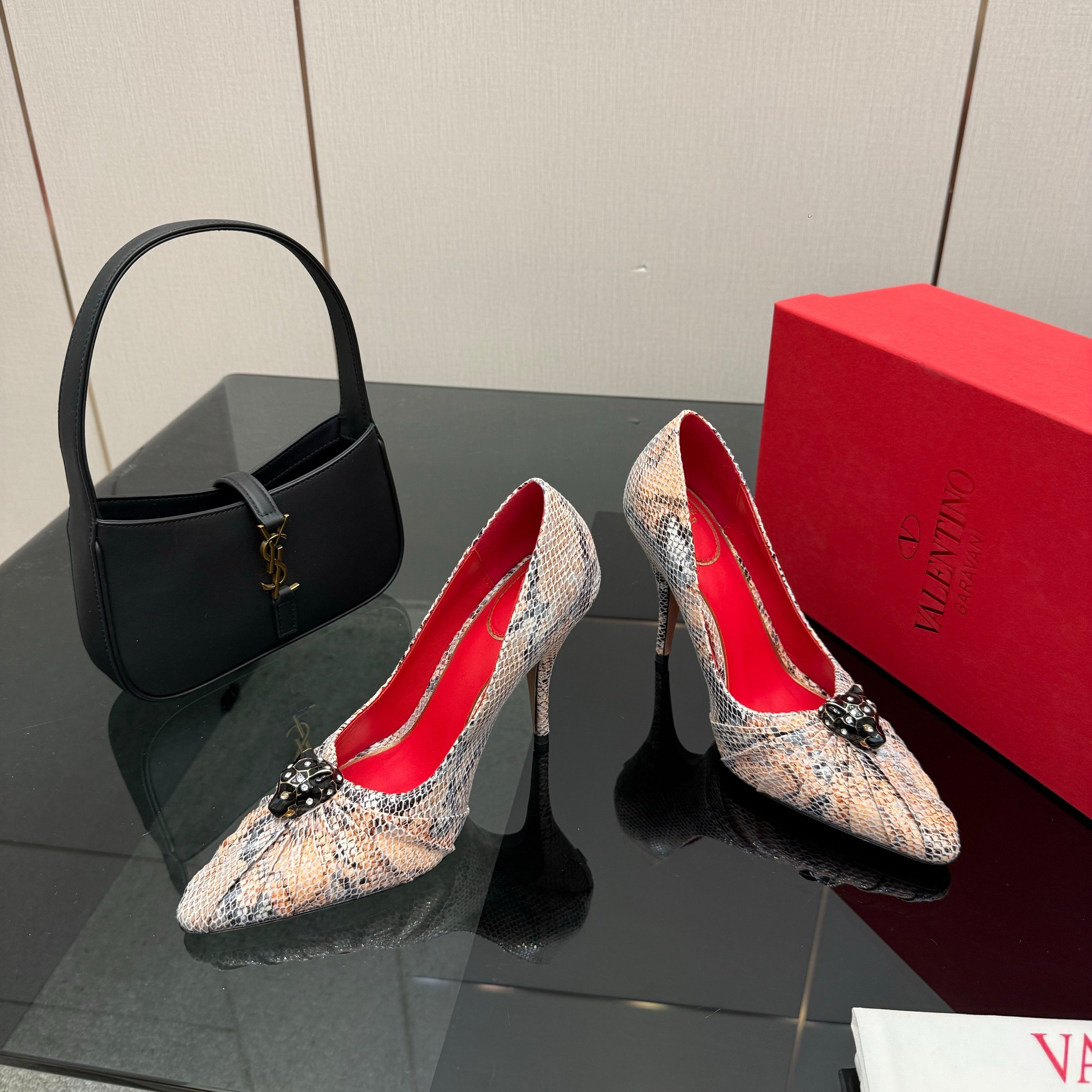 VT Panthea Pumps 105Mm Beige Multicolor Goatskin 630179