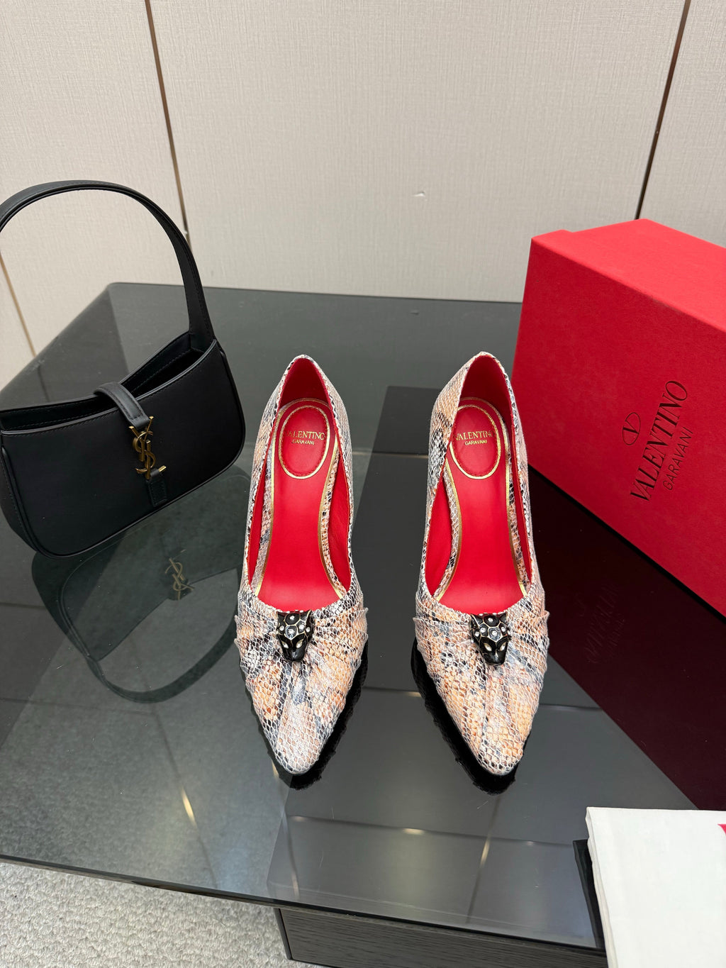 VT Panthea Pumps 105Mm Beige Multicolor Goatskin 630179