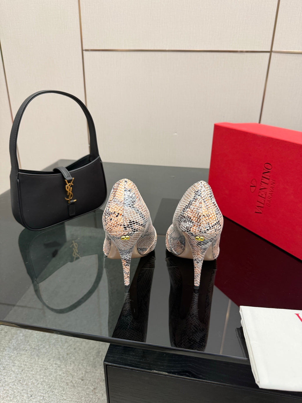 VT Panthea Pumps 105Mm Beige Multicolor Goatskin 630179
