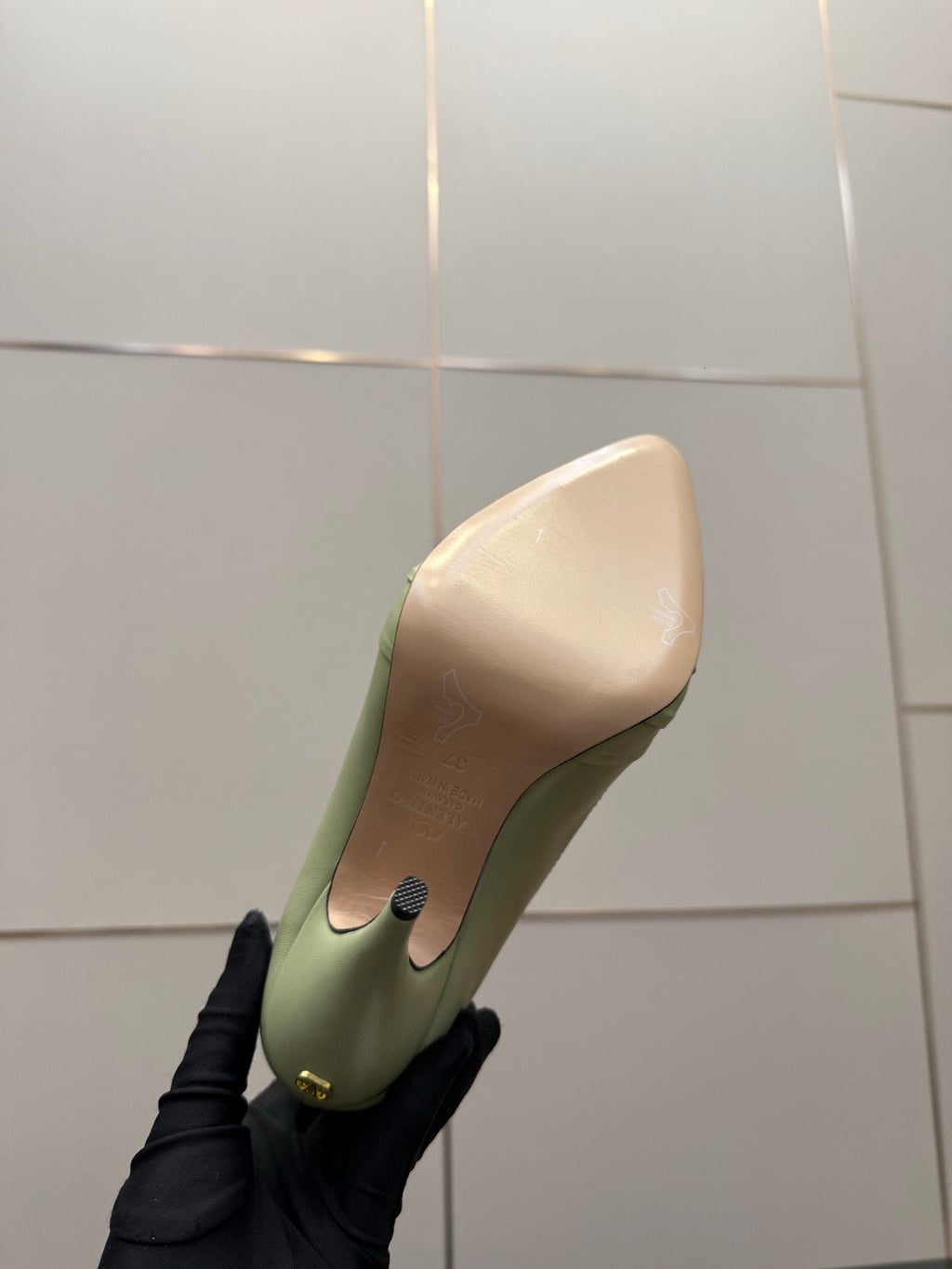 VT Panthea Pumps 105Mm Light Green Goatskin 630183