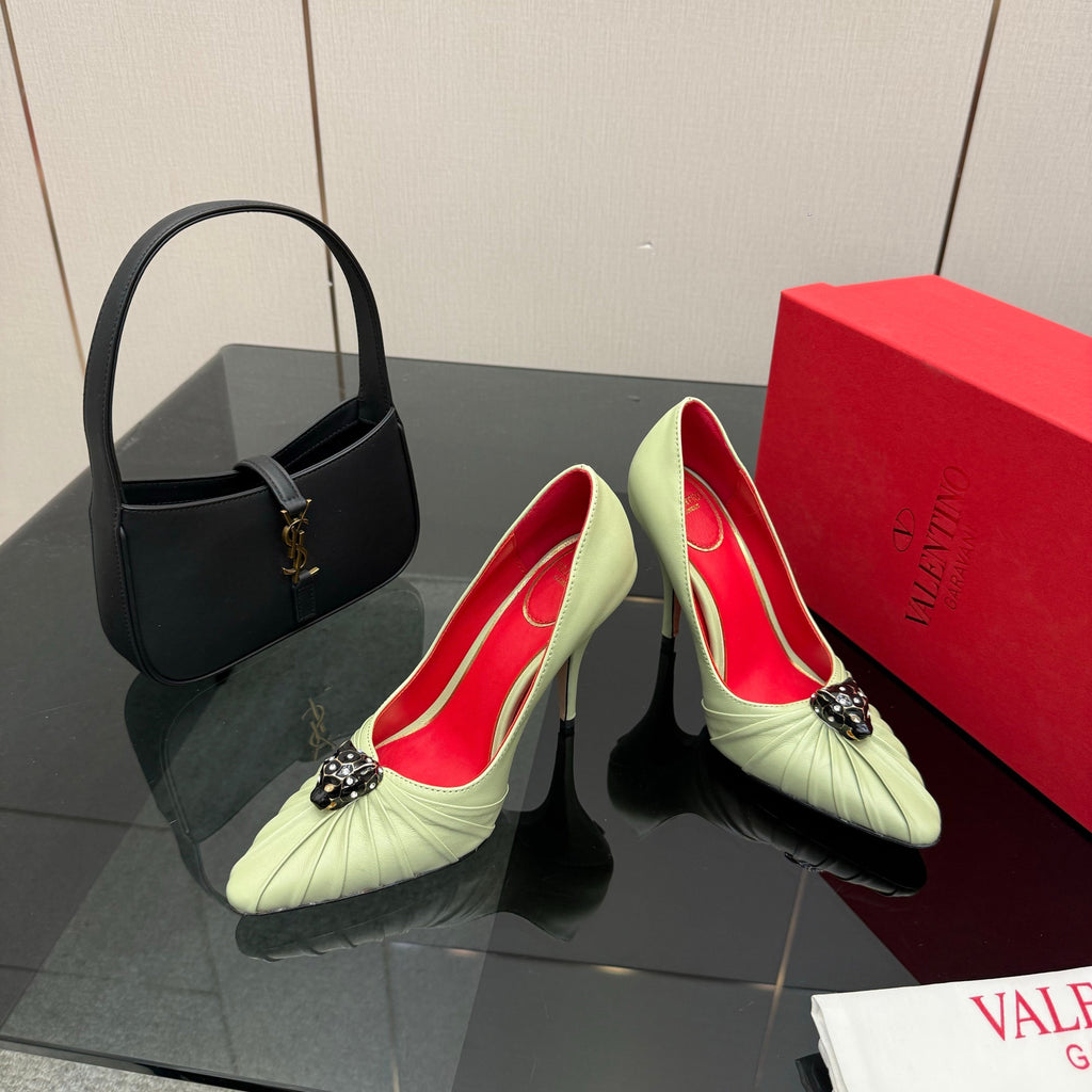 VT Panthea Pumps 105Mm Light Green Goatskin 630183