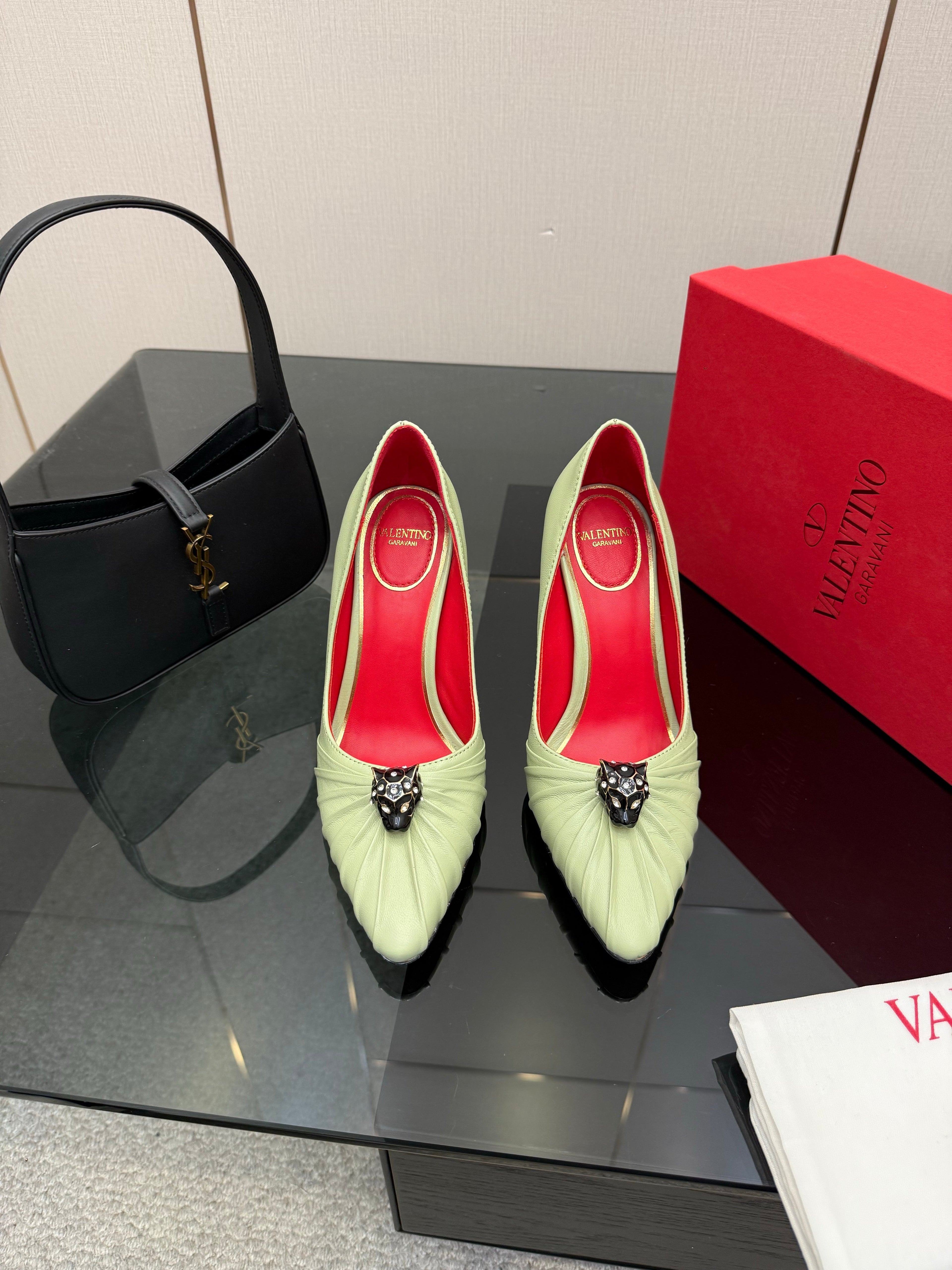 VT Panthea Pumps 105Mm Light Green Goatskin 630183