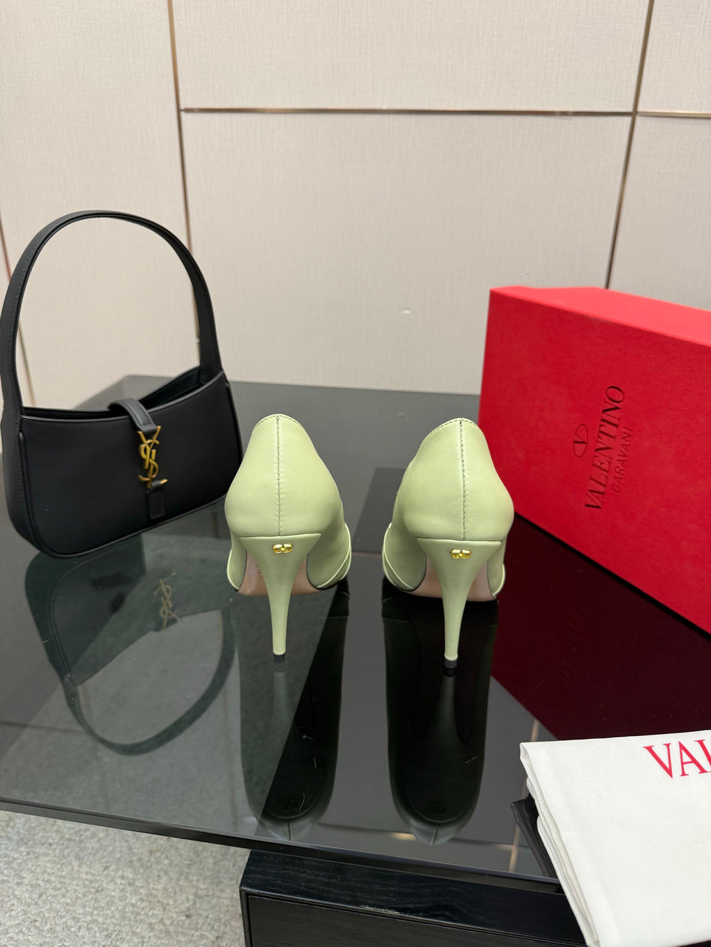 VT Panthea Pumps 105Mm Light Green Goatskin 630183