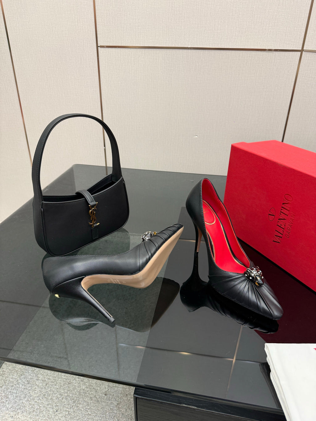 VT Panthea Pumps 105Mm Black Goatskin 630182