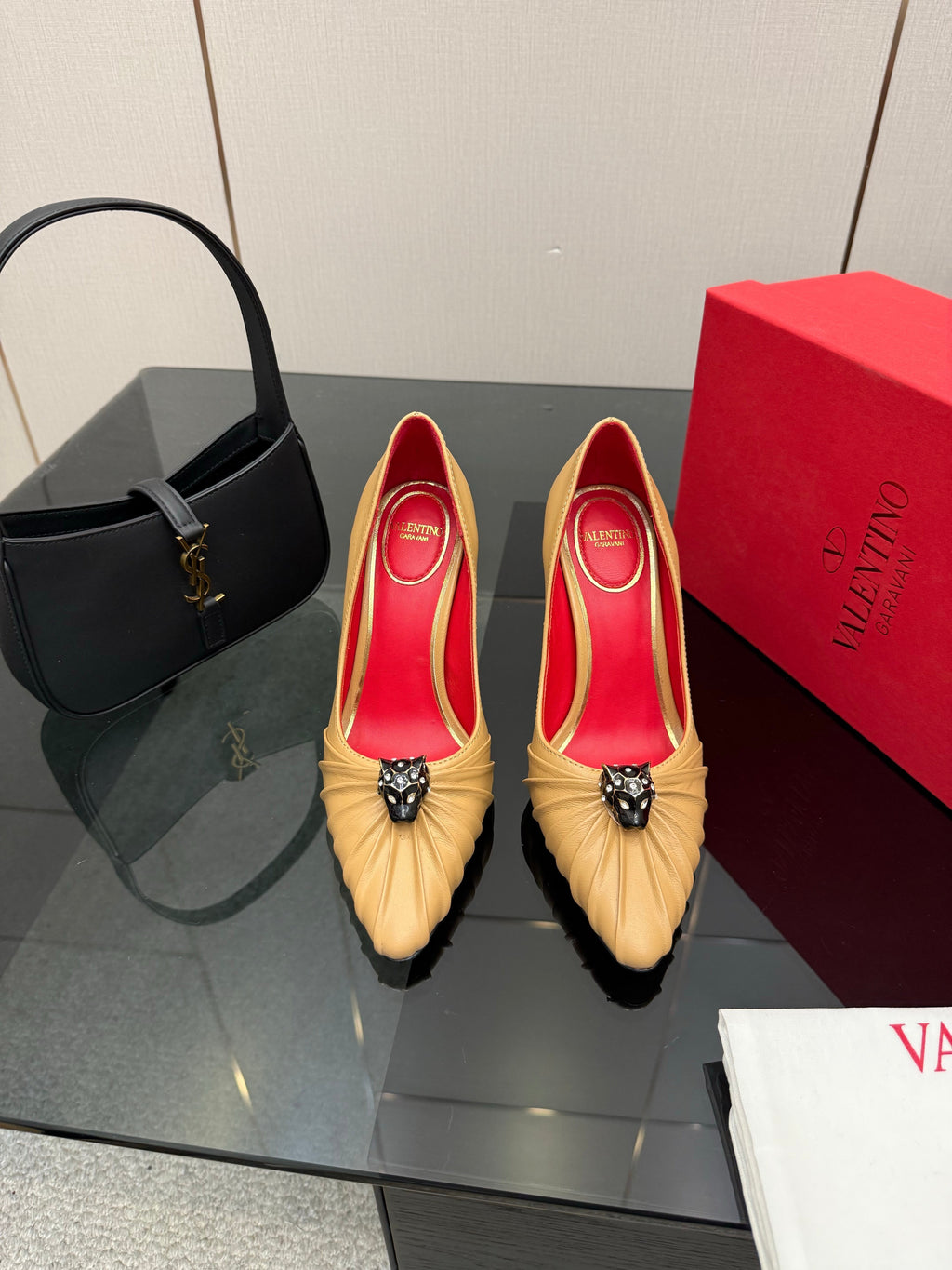 VT Panthea Pumps 105mm Beige Goatskin 630184