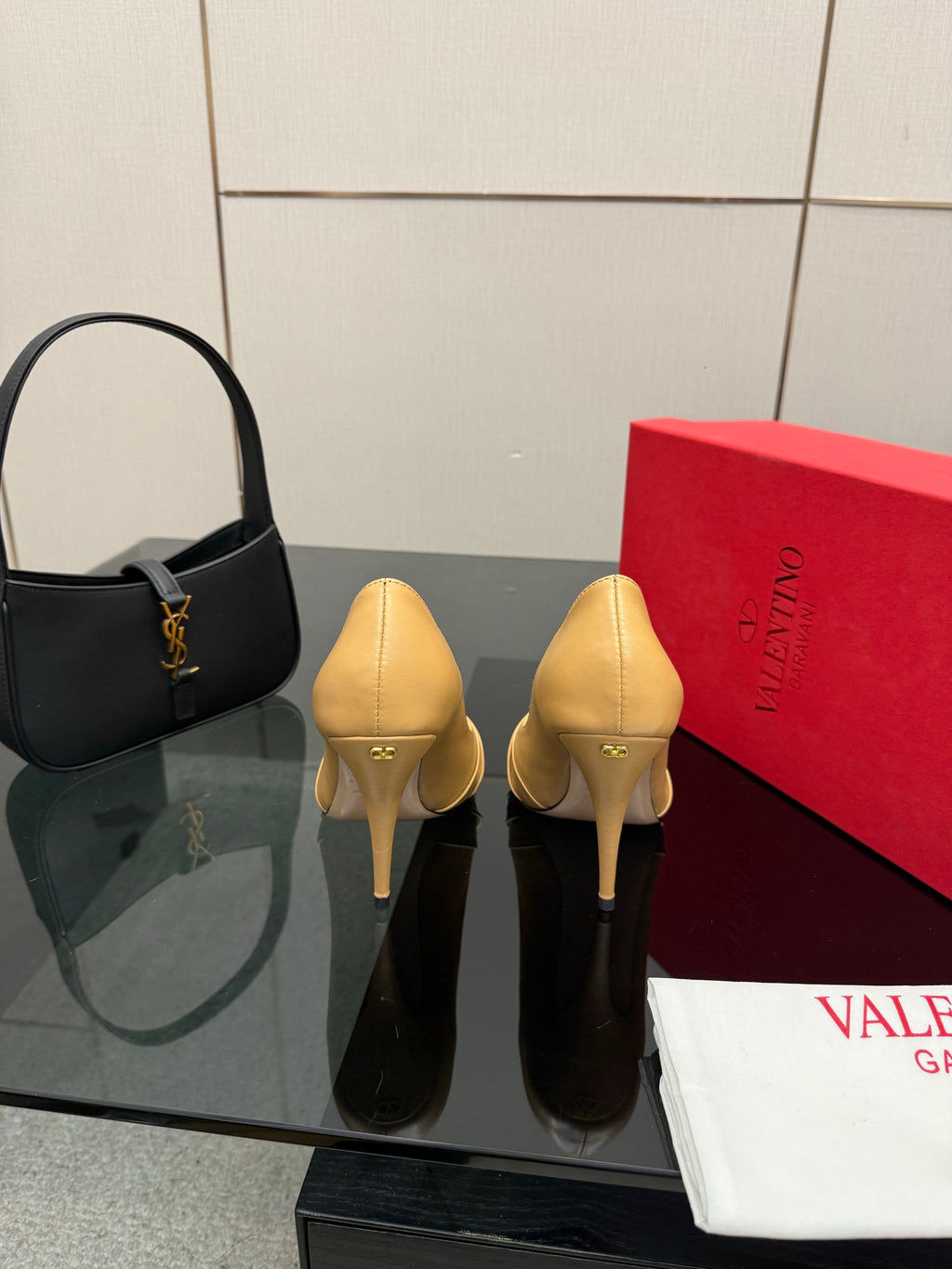 VT Panthea Pumps 105mm Beige Goatskin 630184