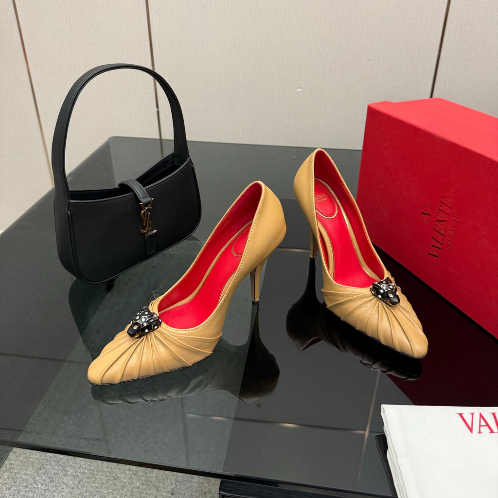 VT Panthea Pumps 105mm Beige Goatskin 630184