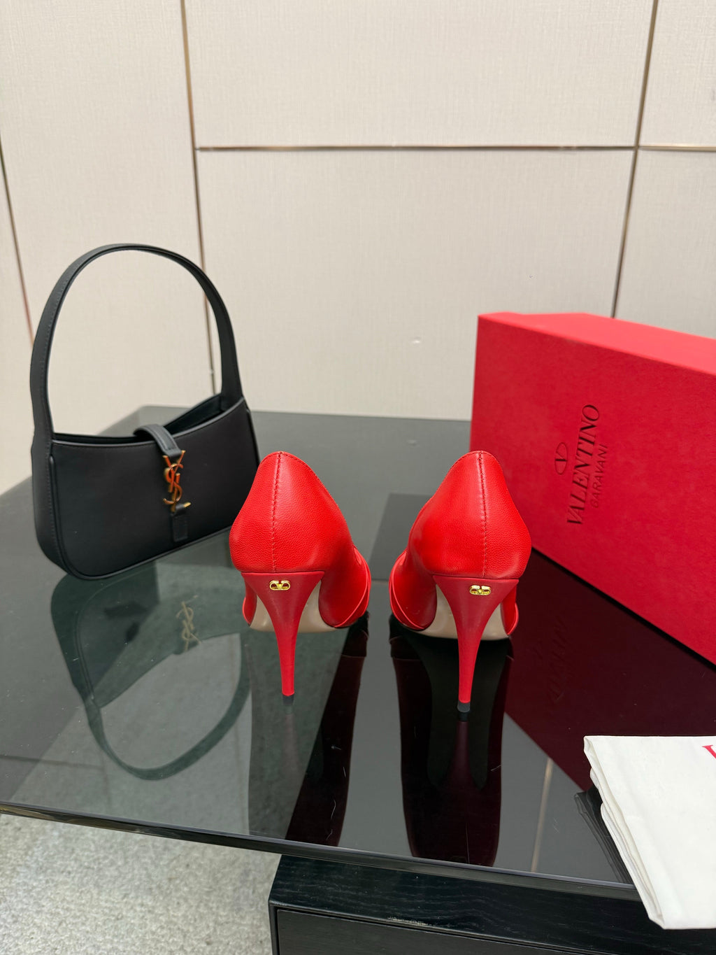 VT Panthea Pumps 105Mm Red Goatskin 630181