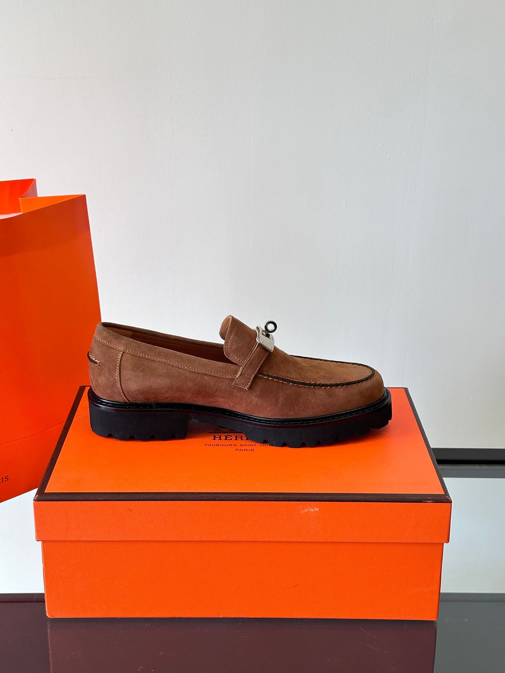 HM Men's Icone Loafer Brown Suede 524582