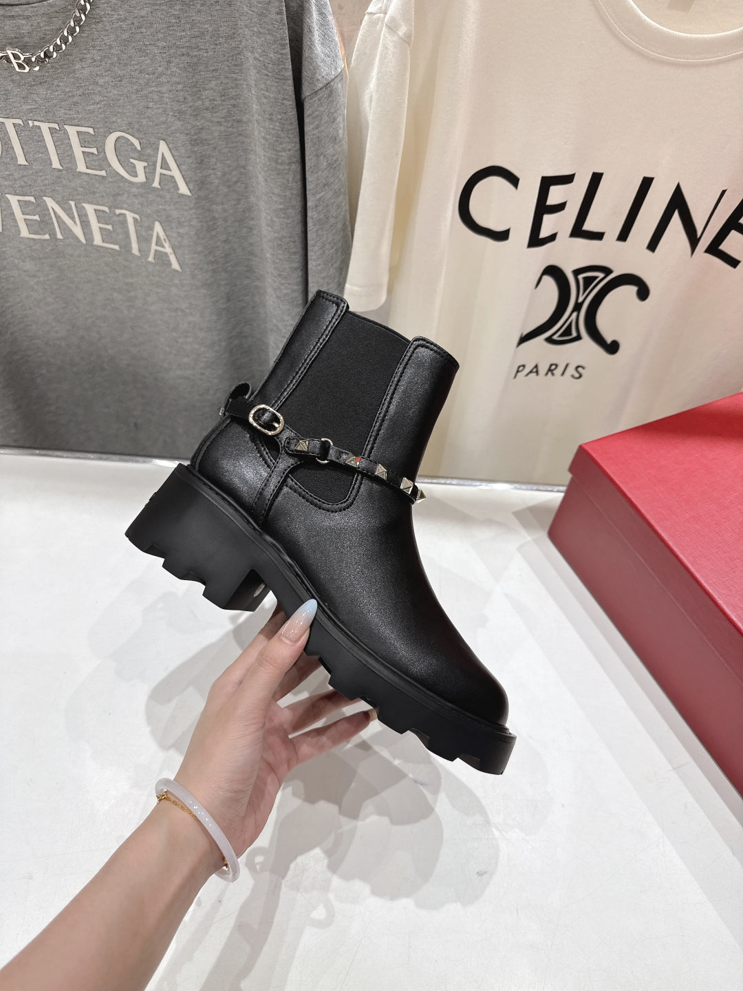 VT ankle boots black calfskin 174449