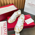 VT 25S Casual Sneakers White Yellow Cowhide 563089