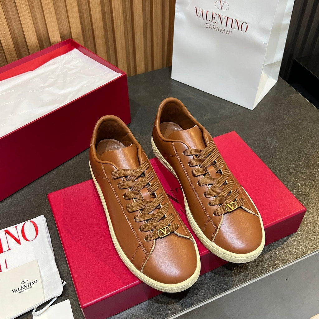 VT 25S Casual Sneakers Camel Brown Cowhide 563093