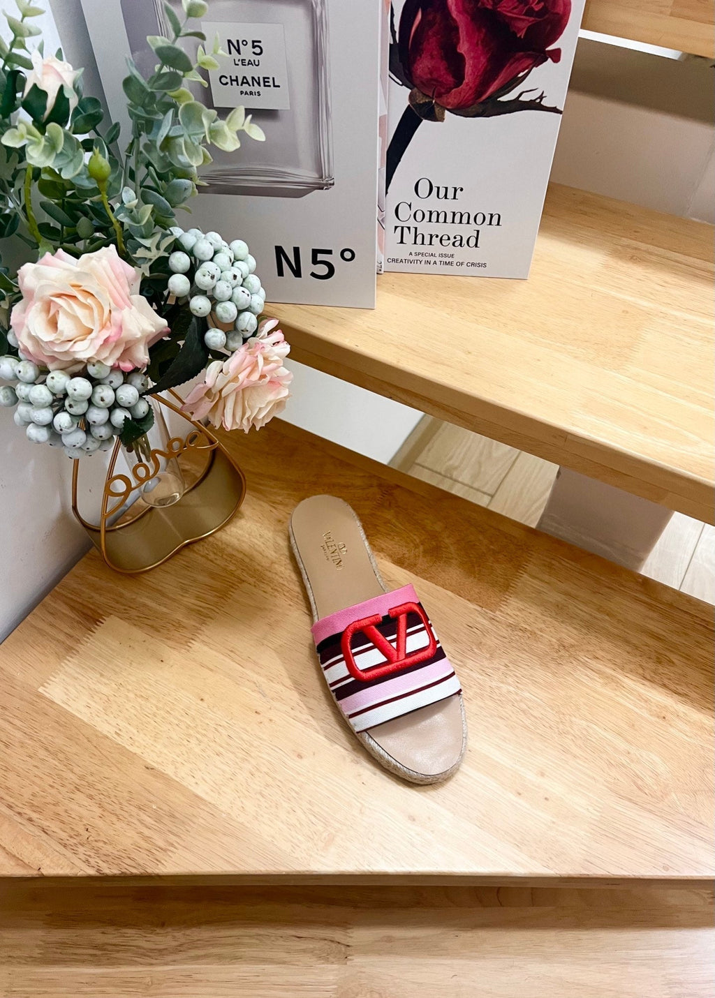 Valentino Sandales VLogo Multicolor Canvas 240578