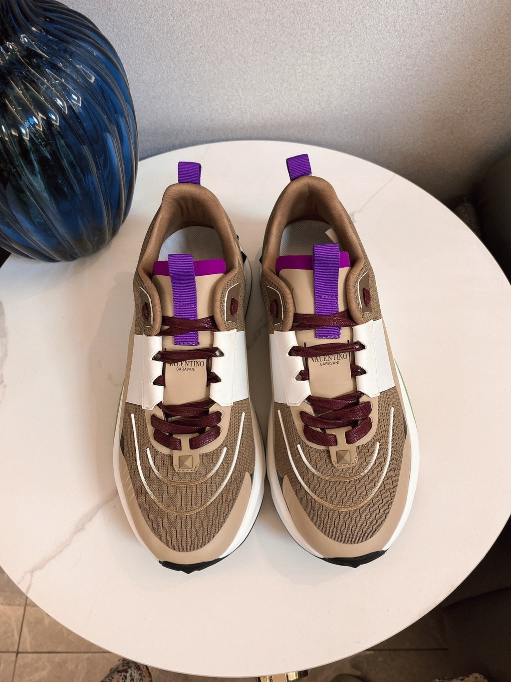 VT 25S Sneakers Dark Beige White Mesh TPU 563472