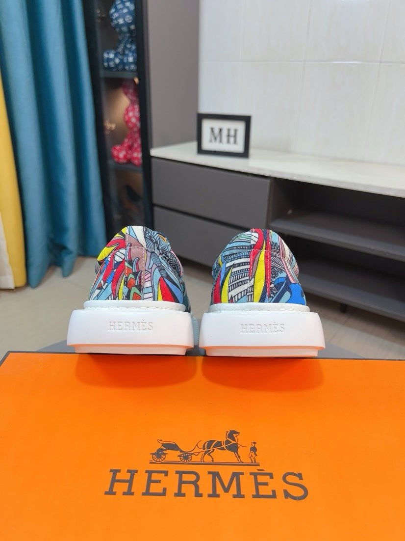 HM LANCE SLIP-ON SNEAKER MULTICOLOR DENIM