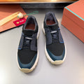 LP TRAIL HIKER WALK SNEAKER BLACK AND AEGEAN MESH BREATHABLE